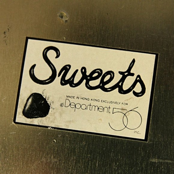 Vintage Department 56 Sweets Chocolate Strawberries Tin Trinket Storage Gift Box - Picture 7 of 7